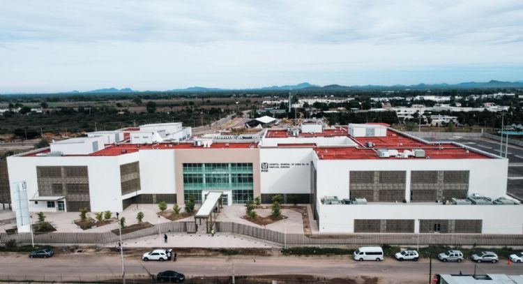 Durazo supervisa hospital del IMSS en Navojoa; reporta 96% de avance