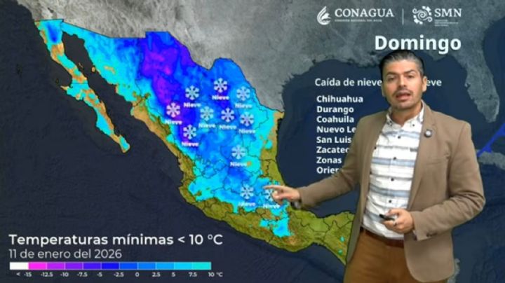 Tormenta invernal, masa de aire polar y frente frío 27 congelarán al país durante el fin de semana