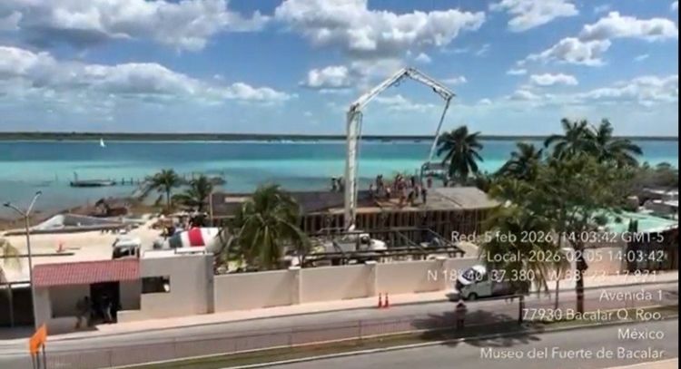 Sedena reanuda construcción de casa de descanso en Bacalar, tras revés de amparos