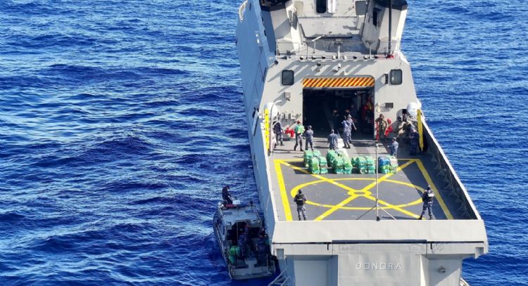 EU y México incautan varias toneladas de cocaína en un operativo conjunto en el Pacífico