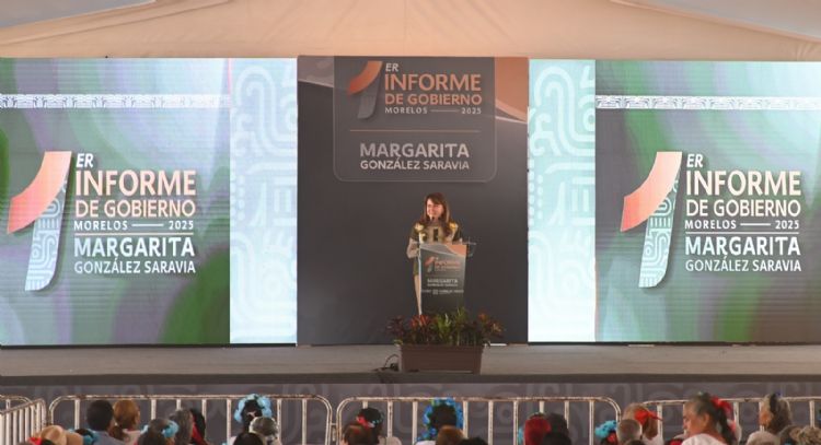 En primer informe, gobernadora morelense expone desorden institucional heredado de Cuauhtémoc Blanco