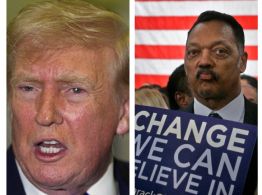 Trump presume que siempre ayudó a Jesse Jackson, pese a que los de izquierda lo llaman racista
