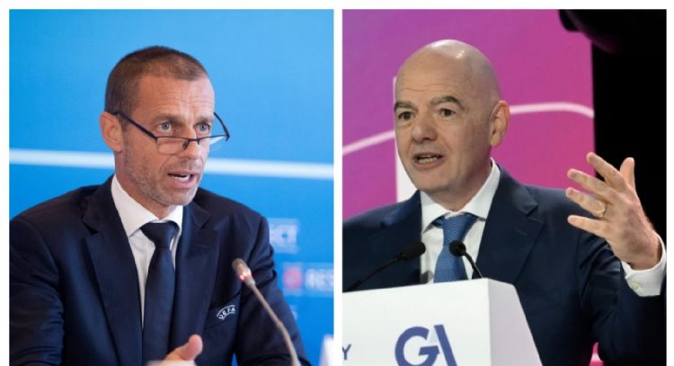Acusan a Gianni Infantino y Aleksander Ceferin de contribuir a crímenes de guerra en Palestina