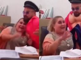 Video muestra a regidora de San Luis Potosí celebrando cumpleaños con stripper