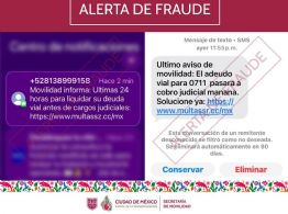 Cuidado con estos SMS sobre supuestos adeudos vehiculares: son un fraude
