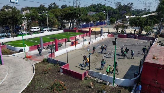 En la opacidad, rehabilitación de las canchas del Mundial Social