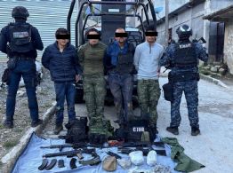 Detienen en Chiapas a cuatro presuntos integrantes del CJNG por amenazas contra autoridades