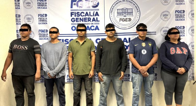Detienen a siete presuntos integrantes de una célula delictiva vinculada a "Los Cromo" en Oaxaca