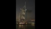 Foto ilustrativa de la nota titulada: Ataque iraní con dron provoca incendio en el hotel Burj Al Arab de Dubái (Video)