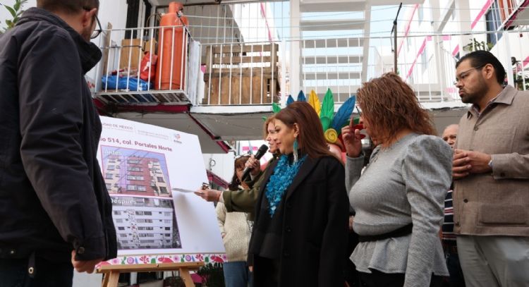 Entregan obras de mantenimiento en tres unidades habitacionales de la CDMX