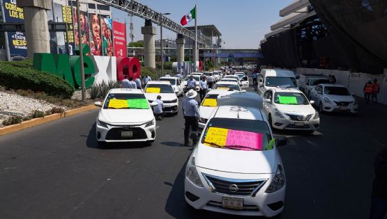 Uber y Didi fuera del aeropuerto: tregua federal con taxistas para evitar bloqueos ante el Mundial