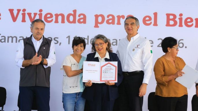 Desde la mañanera, Claudia Sheinbaum encabeza entrega de viviendas en Tamaulipas