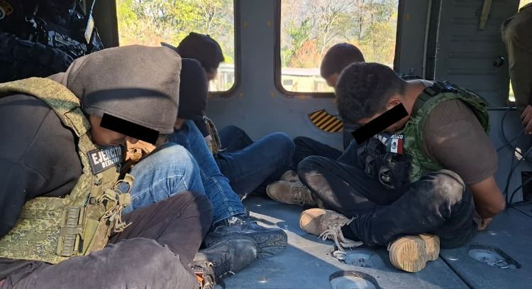 Detienen a presuntos integrantes del CJNG y Cártel de Sinaloa en Chiapas