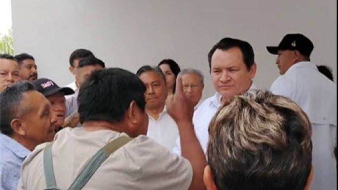 Ejidatarios de Dzununcán encaran a "Huacho" Díaz por presunto despojo de tierras