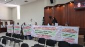 Foto ilustrativa de la nota titulada: Protestan en Congreso de Sinaloa contra "dato protegido" por uso de chats en denuncia