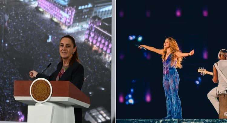 El concierto de Shakira en el zócalo muestra que “México está bien”: Sheinbaum