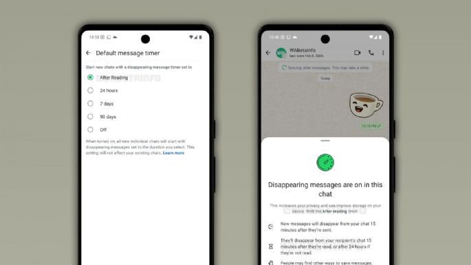 WhatsApp trabaja en los mensajes temporales que se autoeliminan tras leerlos