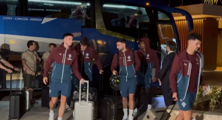 Selección de Portugal llega a Playa del Carmen en medio de fuerte operativo de seguridad