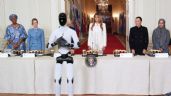Foto ilustrativa de la nota titulada: Melania Trump aparece con un robot humanoide en cumbre sobre IA y tecnología (Video)