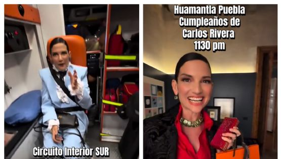 Critican a la cantante Natalia Jiménez por usar ambulancia para evitar el tráfico (Video)
