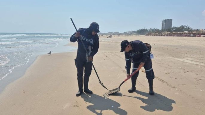 Aparecen restos de hidrocarburos en Playa Miramar, en Tamaulipas