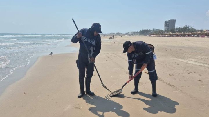 Aparecen restos de hidrocarburos en Playa Miramar, en Tamaulipas