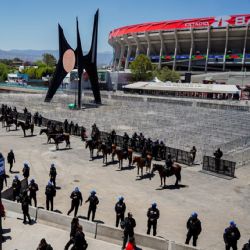 Despliegan operativo en el Estadio Banorte previo al partido México vs. Portugal (Fotogalería)