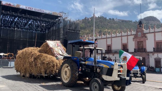Productores de frijol realizaron bloqueo en arranque del Festival Cultural de Zacatecas
