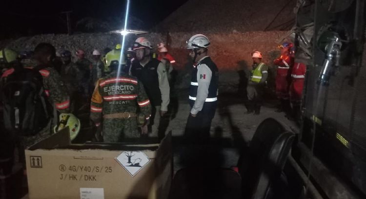 Suman más personal a labores de rescate en mina de Rosario, Sinaloa
