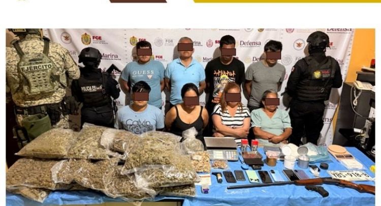 Caen ocho por venta de drogas en Tihuatlán, incluido el hermano de la delegada del Bienestar