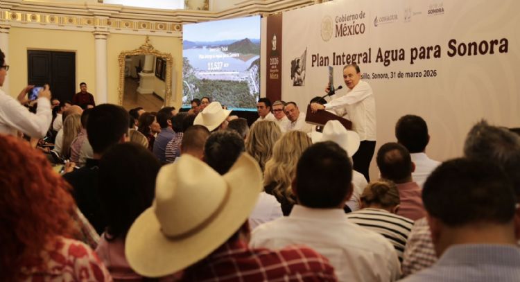 Presidenta Sheinbaum invierte más de 11 mil 500 millones en obras hídricas; garantiza 15% más de agua en Hermosillo: Durazo
