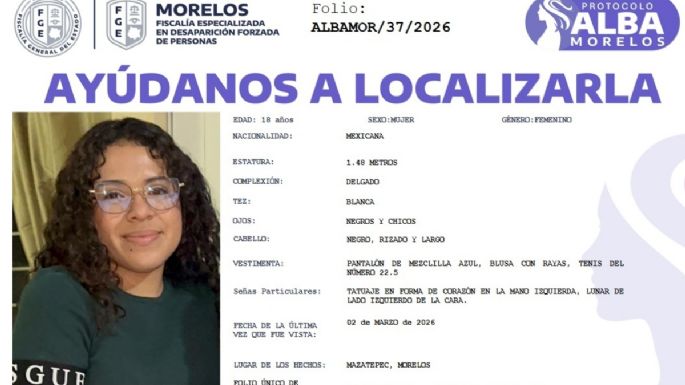 Confirman que cuerpo localizado en Coatetelco es Karol Toledo Gómez, alumna de la UAEM