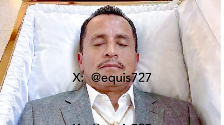 ¿Imagen del cuerpo de "El Mencho" dentro de un ataúd es real?