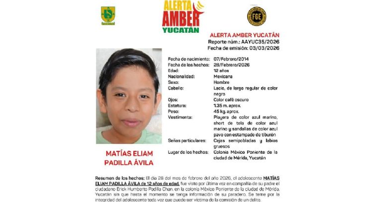 Violencia vicaria: sustraen a menor en Yucatán y FGE se resiste a activar Alerta Amber