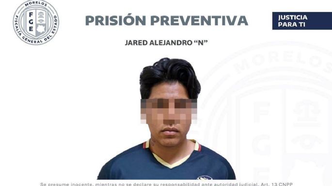 Vinculan a proceso a Jared Alejandro “N” por feminicidio de Kimberly Joselin en Morelos