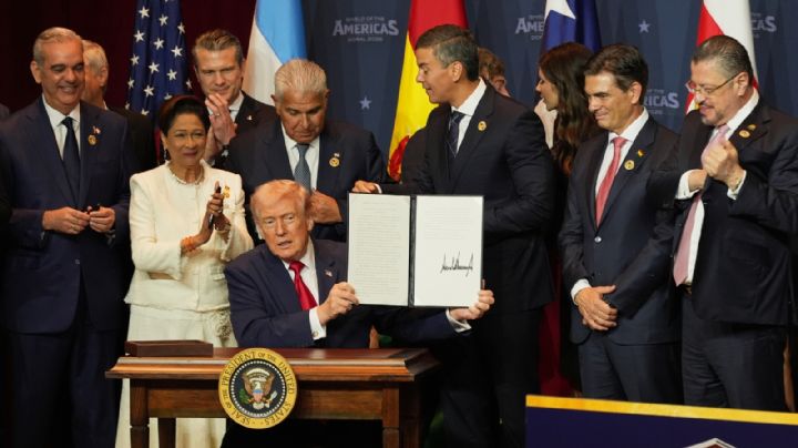 Trump presenta la coalición militar Escudo de las Américas con los líderes latinoamericanos afines