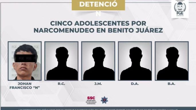 Detienen a cuatro menores de edad por vender droga en secundaria en Cancún