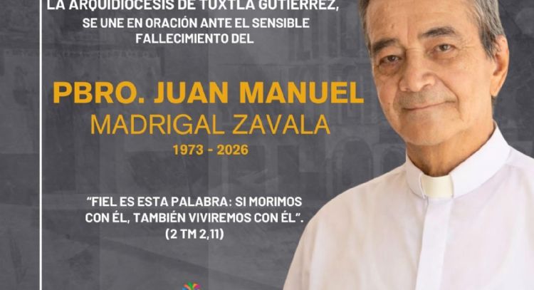 Hallan sin vida a sacerdote reportado como desaparecido en Chiapas