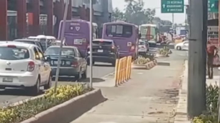 Colapsa la vialidad al sur de CDMX por cierres en Tlalpan y División del Norte