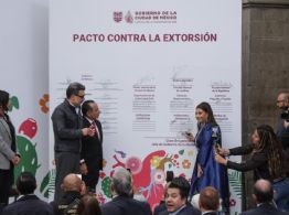 Brugada firma Pacto contra la Extorsión; se busca “romper el silencio”