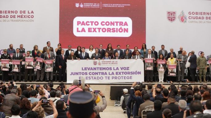 Brugada firma Pacto contra la Extorsión; se busca “romper el silencio”