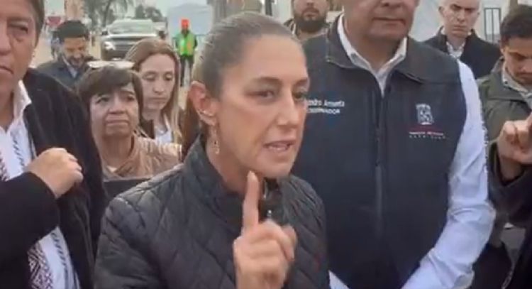 “De ninguna manera estaba regañando”: Sheinbaum; pobladores de San José Chiapa la contradicen