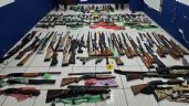Foto ilustrativa de la nota titulada: Centenar de armas aseguradas en Piedras Negras tenían como destino Michoacán