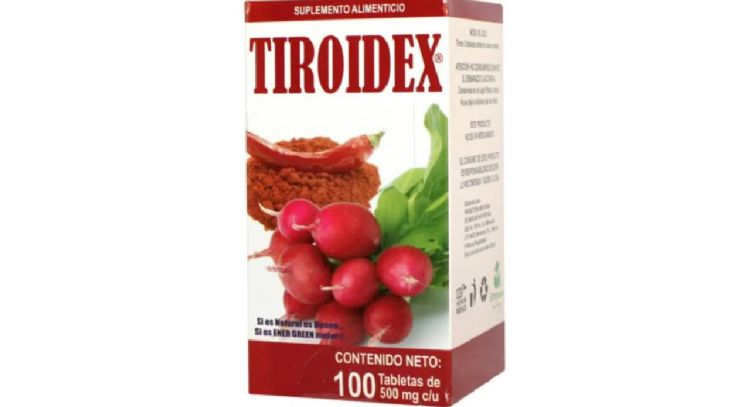 Cofepris alerta sobre publicidad engañosa de Tiroidex; advierte riesgos a la salud