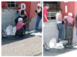 En Ecatepec, adulta mayor cae en una coladera y queda atrapada (Video)