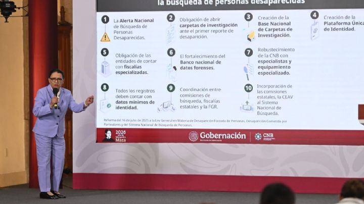 Rosa Icela: Gobierno está abierto a colaborar con Alto Comisionado de la ONU sobre desaparecidos