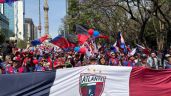 Foto ilustrativa de la nota titulada: Les guste o no les guste: el Atlante cumple 110 y lo festeja en el Ángel de la Independencia (Videos)