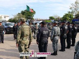 Refuerzan seguridad en Villahermosa con operativo interinstitucional ante alta incidencia criminal