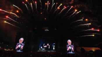 Andrea Bocelli reunió a más de 130 mil personas en el Zócalo capitalino
