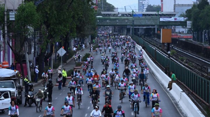Brugada inaugura la ciclovía Gran Tenochtitlán con una rodada masiva (fotogalería)